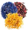 A D Food & Herbs Combo of Dried Hibiscus/Blue Corn Flower/Calendula Flower Petals Aromatic Edible for Homemade Lattes, Tea Blends, Bath Salts, Gifts, Crafts each pack (100 Gms) view 1