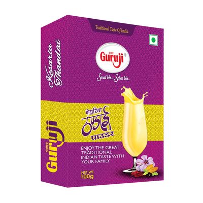 Shree Guruji Kesariya Thandai Powder, 100 Grams (4)
