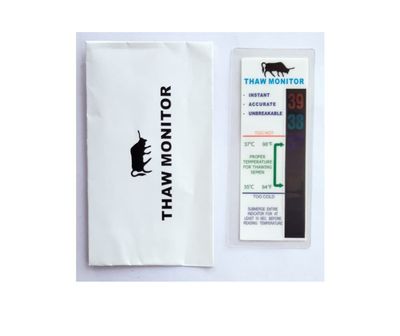 Kshama Thaw Monitor for Animal AI Equipments for Check Water Temperature | Veterinary Semen Thawing Indicator Monitor Card (1 PCS)