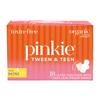 Pinkie, Inc. Organic Cotton Topsheet Period Pads For Tweens&Teens|Mini Size Ultra Thin Pads With Wings|Fits Smaller Sized Underwear|Bleach,Fragrance,And Chlorine-Free|Teen Mini,18 Count view 1