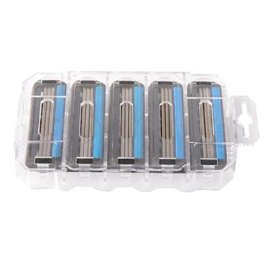 LOSA 5 Pieces Men's Manual Double Rotary Shaver Head Refills Replacement Blade