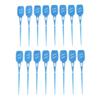 LOSA 16 Pieces Silicone Interdental Brush, Toothpick Tooth Flossing Oral Hygiene Brush, Tooth Cleaning Tool, for Women Men Blue view 1