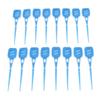 LOSA 16 Pieces Silicone Interdental Brush, Toothpick Tooth Flossing Oral Hygiene Brush, Tooth Cleaning Tool, for Women Men Blue view 2