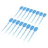 LOSA 16 Pieces Silicone Interdental Brush, Toothpick Tooth Flossing Oral Hygiene Brush, Tooth Cleaning Tool, for Women Men Blue view 4