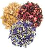 A D Food & Herbs Combo of Dried Butterfly Pea Flower/Hibiscus/Chamomile Flower Petals Aromatic Edible for Homemade Lattes, Tea Blends, Bath Salts, Gifts, Crafts each pack (150 Gms) view 1
