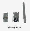 Stainless Steel Shaving Razor (Silver, Pack of 1) view 3