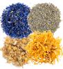 A D Food & Herbs Combo of Dried Lavender/Blue Corn Flower/Chamomile/Calendula Flower Petals Aromatic Edible for Homemade Lattes, Tea Blends, Bath Salts, Gifts, Crafts each pack (200 Gms) view 1
