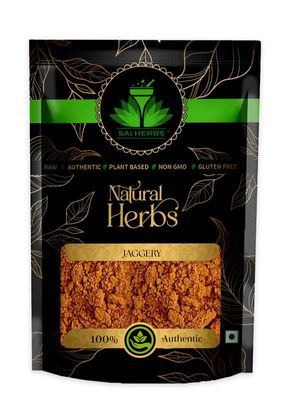 SAI HERBS Shakkar - Desi Sakkar - Shakar - Jaggery Powder - Gudh Powder - Pure & Natural (250 Grams)