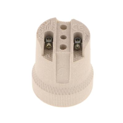 AC110-220V E27 Ceramic Lamp Holder Electric Light Bulb Socket Lamp Base Cap for Quartz Bulbs, Halogen lampd, LED Bulbs
