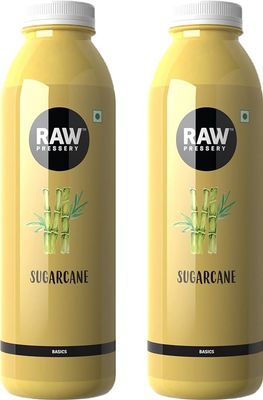 Raw Pressery Sugarcane Juice (2 X 1000ML)- Energy & Immunity Booster, Improves Liver Health, No Added Sugar