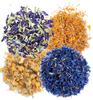 A D Food & Herbs Combo of Dried Butterfly Pea/Marigold/Blue Corn Flower/Chamomile Flower Petals Aromatic Edible for Homemade Lattes, Tea Blends, Bath Salts, Gifts, Crafts each pack (100 Gms) view 1