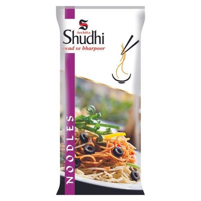 Noodles 400gm - Indian Style Chowmein, Fine-size refined Wheat Flour noodles