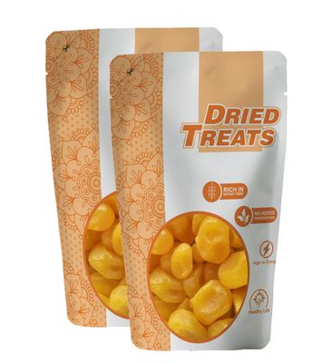 Dried treats Baby Lemon Dry 500 Grams (250gm X 2)  Sweet, Tangy & Juicy Candy Snack For Kids | Dietry Fibre and Antioxidants | Add to Breakfast, Smoothies or Hand Over as a Quick Treat | Dried Baby Lemon Candies Loved By Kids | No Cutting, Just Open