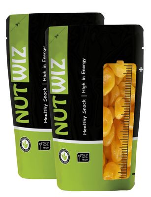 Nutwiz Baby Lemon Dry 400 Grams (200gm X 2) Sweet, Tangy & Juicy Candy Snack For Kids | Dietry Fibre and Antioxidants | Add to Breakfast, Smoothies or Hand Over as a Quick Treat | Dried Baby Lemon Candies Loved By Kids | No Cutting, Just Open & Eat