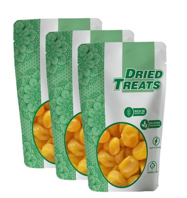 Dried treats Baby Lemon Dry 600 Grams (200gm X 3)  Sweet, Tangy & Juicy Candy Snack For Kids | Dietry Fibre and Antioxidants | Add to Breakfast, Smoothies or Hand Over as a Quick Treat | Dried Baby Lemon Candies Loved By Kids | No Cutting, Just Open