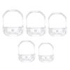 5 Pcs Beard Shaper, Goatee Mustache Grooming Styling Tool Set, Face Hair Styling Template for Man, Beard Guide Trimmer Template, Transparent view 1