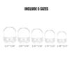 5 Pcs Beard Shaper, Goatee Mustache Grooming Styling Tool Set, Face Hair Styling Template for Man, Beard Guide Trimmer Template, Transparent view 2