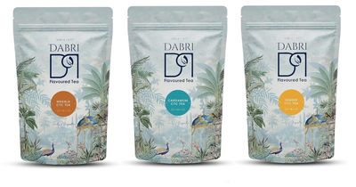 Dabri Masala, Cardamom & Ginger CTC Chai Patti 750g Combo(Pack of 3 x 250g Each Pouch)Pure Natural Elaichi Masala Tea|Premium Organic Blend|Rich in Antioxidants|Supports Digestion,Heart & Cold Relief