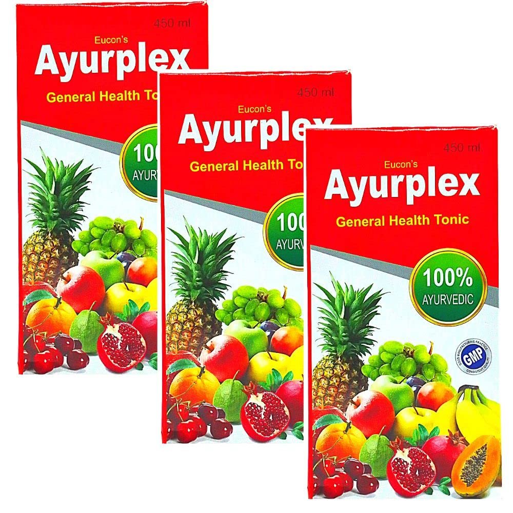 Buy online Ayurvedic Ayurplex vitamin Tonic for weakness pack of 3
