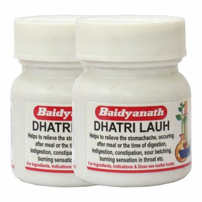 Baidyanath Asli Ayurved Dhatri Lauh Ayurvedic Supplements For Stomach Health - 40 Tablets (Pack Of 2)