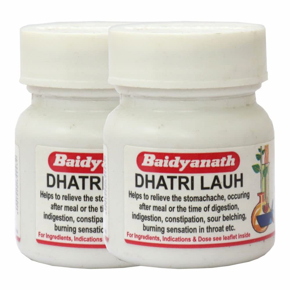 Baidyanath Asli Ayurved Dhatri Lauh Ayurvedic Supplements For Stomach Health - 40 Tablets (Pack Of 2)