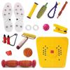 AcuPoints Acupressure Combo Tools For Stress and Pain Relief (Natural Care) With Various Types of Massager, Rollers, Jimmy, Power Foot Mat, Magnetic Finger Clip + Shoe Sole view 1