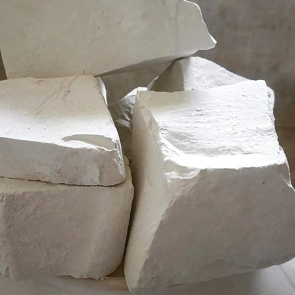 VRINDAVANBAZAAR.COM White Indian Chalk Lumps- 1 kg