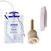 Alpha Basics 5pcs Male Urinal External Catcher 25mm (Med) with 2 Urine Night Bag (2+5 Kit), Beige view 1