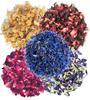 A D Food & Herbs Combo of Dried Butterfly Pea/Rose/Hibiscus/Blue Corn/Chamomile Flower Petals Aromatic Edible for Homemade Lattes, Tea Blends, Bath Salts, Gifts, Crafts each pack (250 Gms) view 1