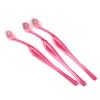 LOSA Set Of 3PCS Stainless Steel Eyebrow Lips Trimmer Shaper Hair Remover Beauty Tool Cosmetic Supplies Pink view 4