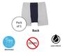 Men's Incontinence Underwear- Bladder Control Briefs Washable Urinary Underwear for Men Cotton Incontinence Briefs with Front Absorption Area Incontinence Boxer Briefs (XXL, 3) view 4