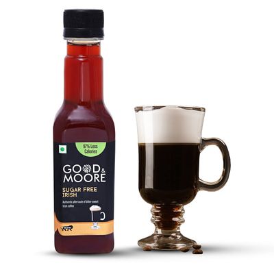 GOOD&MOORE Sugar free Irish Syrup | For Coffee, Milkshake, Frappe, Cold-coffee, Pancakes and more | Diabetic Friendly |Concentrated Syrup | Ready to mix | 250ml