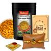 Midiron Rakhshbandhan Gifts for Brother, Bhaiya, Bhai | Rakhi with Roasted Spicy Watermelon Seeds gifts set for Brother | Rakhi Gift with Spicy Watermelon Seeds Pack, Roli and Greeting Card Gift Set view 1