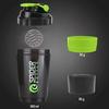 COOL INDIANS Sports Combo Pack of Gym Shaker Bottle with Wrist Support Band For Gym & Fitness Kit 500 ml Shaker (Gym shaker + Wrist support band) Green view 4