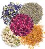 A D Food & Herbs Combo of Dried Jasmine/Lavender/Butterfly Pea Flower/Marigold/Rose Flower Petals Aromatic Edible for Homemade Lattes, Tea Blends, Bath Salts, Gifts, Crafts each pack (250 Gms) view 1