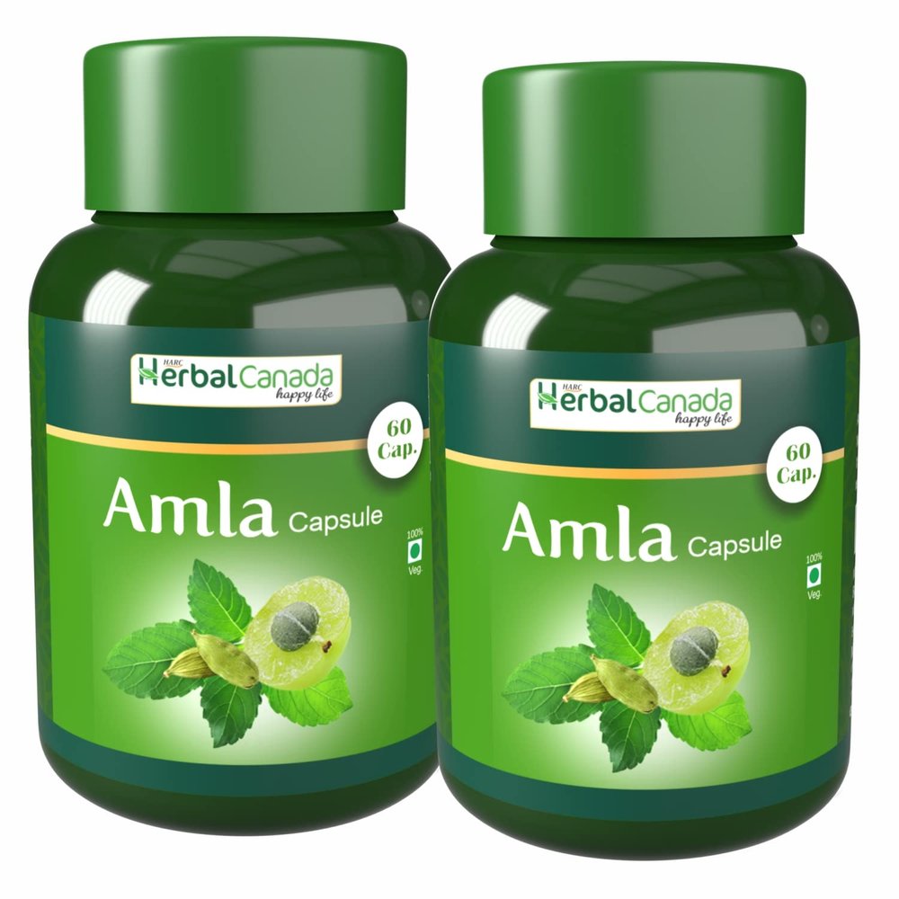 Harc Herbal Canada Amla Capsule (Pack of 60 Veg Capsules x 2) (Pack of 2)