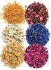 A D Food & Herbs Combo of Dried Jasmine/Marigold/Rose/Hibiscus/Blue Corn/Chamomile Flower Petals Aromatic Edible for Homemade Lattes,Tea Blends,Bath Salts,each pack (200 Gms) view 1