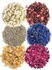 A D Food & Herbs Combo of Dried Jasmine/Lavender/Rose/Hibiscus/Blue Corn/Chamomile Flower Petals Aromatic Edible for Homemade Lattes,Tea Blends,Bath Salts,each pack (200 Gms) view 1