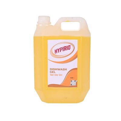 Hypirio 3 in 1 Dishwasher Gel | Removes Tough Greese, oil, Sanitizes and Leaves Refereshing Lemon Frangrance on the Utensils (5 Litres) | Hygenic Dishwashing Liquid for Washes Utensils Easily