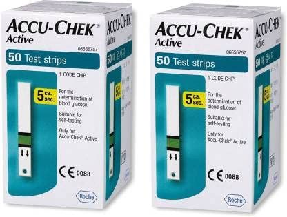 Accu-Chek Active Strips (Active 50 (Pack of 2))