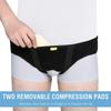 DEBIK Silicone, | Hernia Support Belt For Men Inguinal - Groin Hernia Treatment And Pain Relief - Double Sided Recovery Strap With 2 Removable Pads - Right, Left Or Both Sides (Xl) view 2