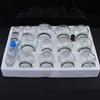 AcuPoints Acupuncture Hijama Fire Glass Cups Set of 16 Pieces for Cupping Therapy view 1
