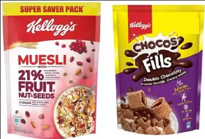 Kellogg's Muesli Fruit & Nut 750 gm + 175 gm Pack of 2 Pouch (2 x 462.5 g)