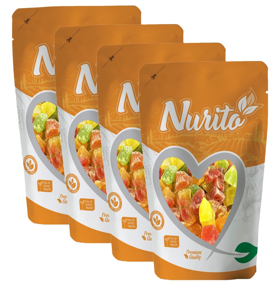 Nurito chocodip Flavoured Mix Fruit -1kg (4*250g)