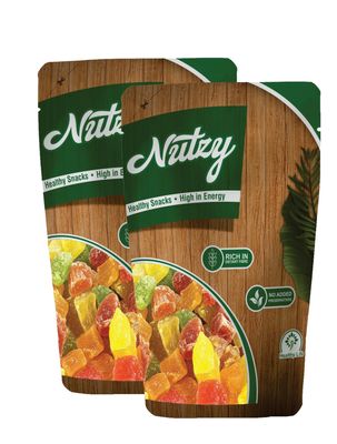 Nutzy chocodip Flavoured Mix Fruit -400g (2*200g)