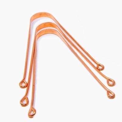 DAZVI Copper Tongue Cleaner For Kids & Adults Easy To Use Simple Design Made Up Of 100% Pure Copper Optimal Oral Hygiene and Bad Breath Treatment Ayurvedic Scraper Pack of (2)