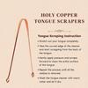 DAZVI Copper Tongue Cleaner For Kids & Adults Easy To Use Simple Design Made Up Of 100% Pure Copper Optimal Oral Hygiene and Bad Breath Treatment Ayurvedic Scraper Pack of (2) view 4