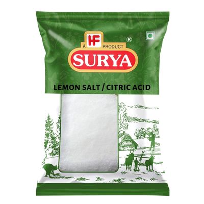 HF, SURYA 100gm LEMON SALT | CITRIC ACID | NIMBU KA SAAT