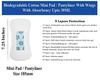 30 Liners of Size 185mm - Biodegradable Cotton Teen Pads/Mini Pads/Pantyliners Without Wings for Women/Girls view 2