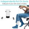 Socks Pulling Assist Device, Sock Aid White for Slide The Sock for Patient for Elderly for Put on The Sock view 4